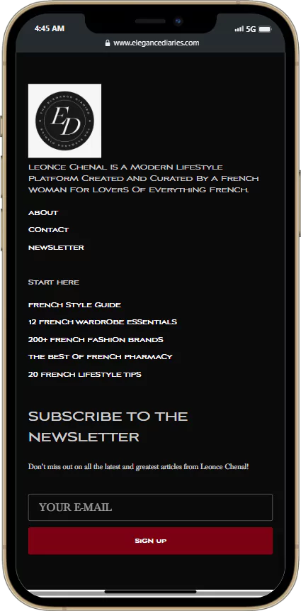 Footer Template Mobile view 1001 Responsive Footer Template
