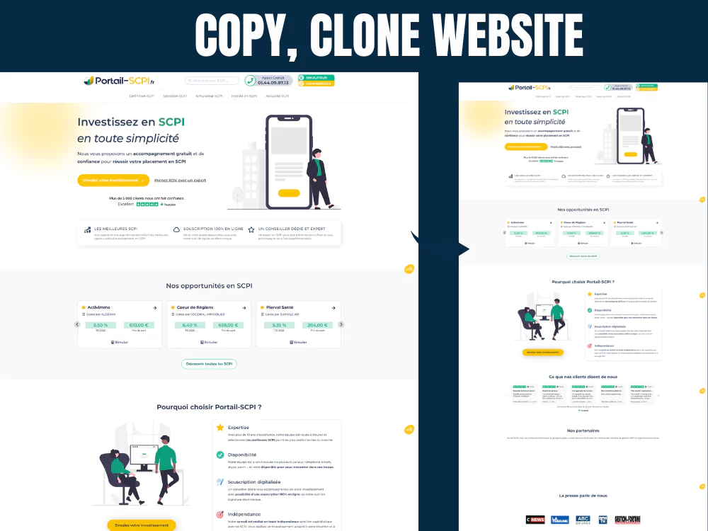 copy, clone or duplicate any website into wordpress website