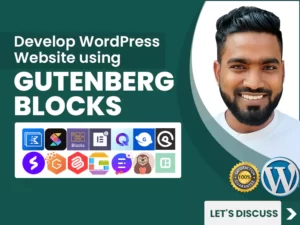 develop WordPress website using Gutenberg Blocks