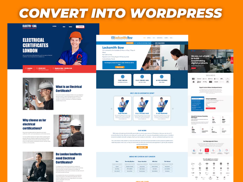 PSD, XD, AI, WIX, HTML, Figma, Sketch, Etc to WordPress Website