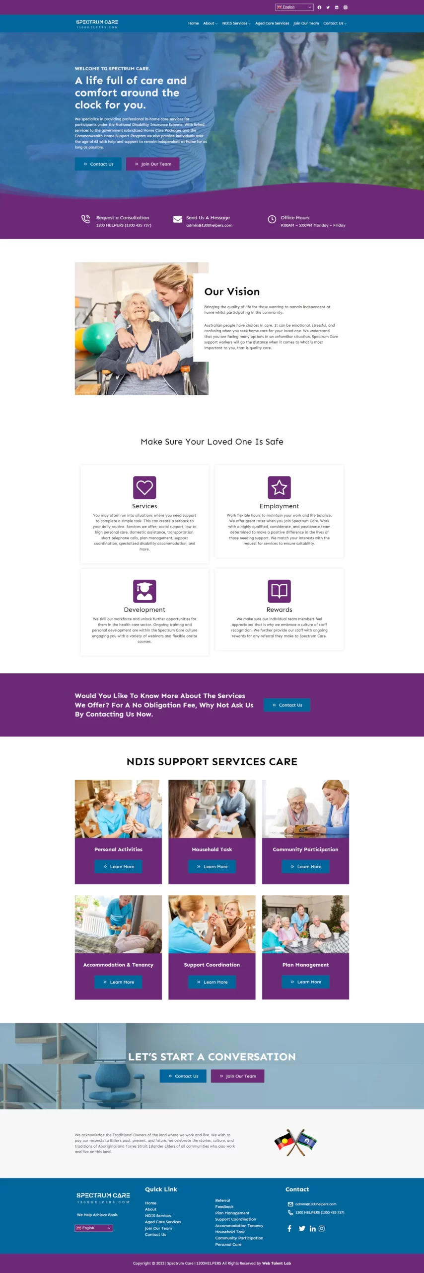WordPress Website using gutenberg blocks